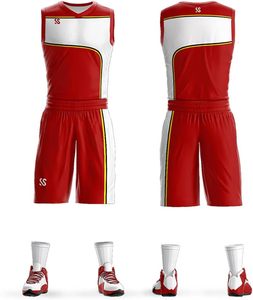 Ensemble de shorts de basketball respirants à motif léopard personnalisés, uniformes d'équipe de performance personnalisés pour le sport - Product Image 4