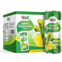 Jus de canne à sucre 330 ml, 24 canettes par carton, sans sucre, marque privée, OEM, ODM, échantillon gratuit, prix de gros