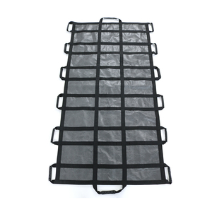 Patient Transport Sheet, 14 Assist Lift Handles, Max Capacity 1000lbs, Black