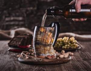 Auténtica Taza de Cuerno Hecha a Mano para Coleccionistas, Taza de Cuerno Duradera con Construcción Robusta de CRAFT ZONE EXPORT - Product Image 4