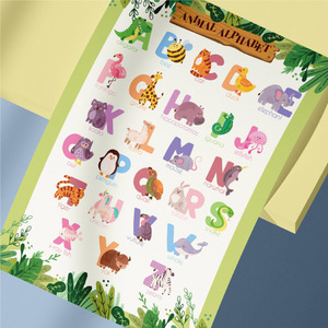 Póster de aprendizaje del alfabeto ABC - Decoración moderna para pared - Product Image 1