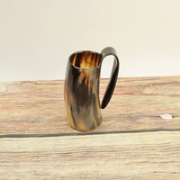 Buffalo Horn kupa özelleştirilebilir 100% otantik gerçek öküz boynuz fincan gıda sınıfı ortaçağ Buffalo Horn kupa