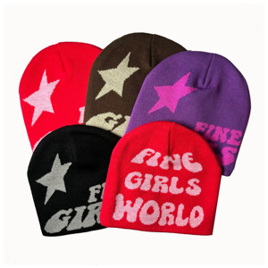 Gorro de lana grueso cálido de invierno personalizado para mujer, gorro universal para amantes, gorro para escena de playa - Product Image 6