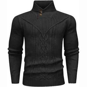 Men's Style Long Sleeve Knit Polyester Sweater Custom Crew Neck <b>Jumper</b> with Embroidered Logo Polyester Sweater - Product Image 2