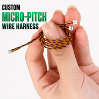 Câble de signal torsadé Micro IDC isolé en PVC, pas de 0,6 mm, 32-34 AWG, pour drone, microphone, capteur, personnalisé OEM