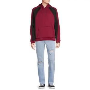 Sudadera con capucha de lana de algodón de peso pesado de alta calidad en blanco de gran tamaño Streetwear logotipo personalizado pulóver hombres sudaderas básicas - Product Image 3