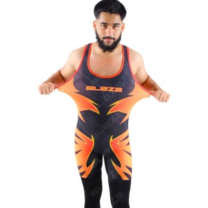 Premium Sublimated Polyester Wrestling Singlets for <b>Kids</b>-Custom Colors Lightweight Low MOQ Wholesale Custom Made - Product Image 4
