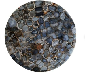 Sceau en agate poli artisanal, décoration de luxe pour la maison, motif floral religieux, résine, couleur personnalisée, haute qualité, pour table - Product Image 1