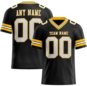 เสื้ออเมริกันฟุตบอลผู้ชายแบบกำหนดเอง 100% โพลีเอสเตอร์ พิมพ์ลายดิจิทัล ระบายอากาศ แห้งเร็ว แขนสั้น ปรับแต่งชื่อทีมได้ - Product Image 2