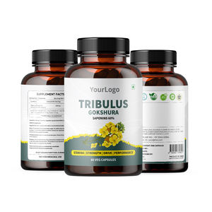 Cápsulas de extracto de raíz de Tribulus Terrestris de grado alimenticio cultivado salvaje Premium, suplementos de extracto de hierbas, aumenta la resistencia energética - Product Image 1