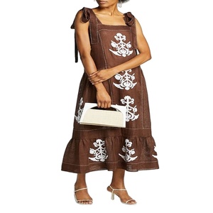 Vêtements pour femmes, robe chemise longue en lin et coton, robes décontractées pour femmes, vente en ligne - Product Image 1