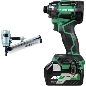 Kit de Atornillador de Impacto Inalámbrico de 36V con Triple Función y Clavadora para Estructuras - Product Image 1