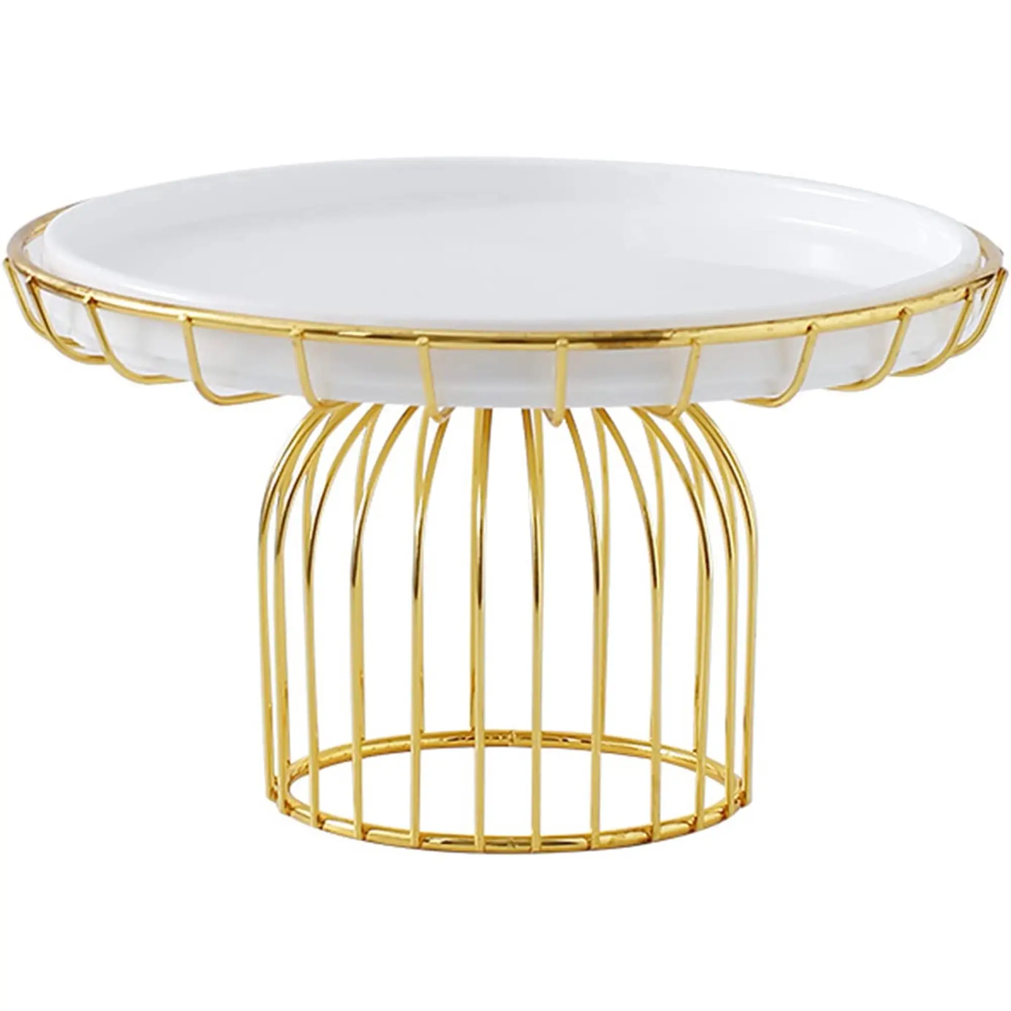 Elegant design gold plated cakes and desserts decorating stands with high quality cake tools decorations cake stand ideal size