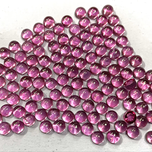 Cabochon rond en topaze rose naturelle 4mm bonne qualité-cabochon rond en topaze rose de qualité supérieure - Product Image 1