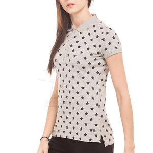 Camiseta Polo Estampada para Mujer, Diseño Elegante, Ligera, de Algodón, Estilo Moderno - Product Image 2