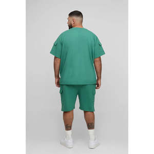 Wholesale Custom Cotton Sportswear Tracksuit <b>And</b> <b>Short</b> 2 Piece <b>Shorts</b> Track Suit Summer <b>T</b> <b>Shirt</b> <b>And</b> <b>Shorts</b> <b>Set</b> For <b>Men</b> - Product Image 5
