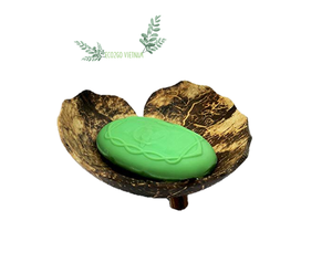 Porte-savon en coquille de noix de coco naturelle/plateau à savon en coquille de noix de coco avec gravure Laser Logo fabriqué au Vietnam - Product Image 6