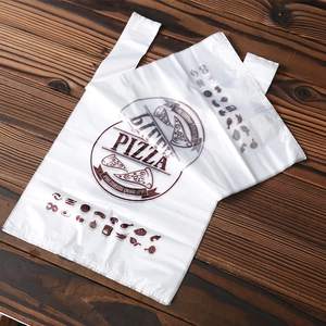 Bolsa de compras de camiseta impresa personalizada de HDPE con asa de chaleco para uso en supermercado - Product Image 3