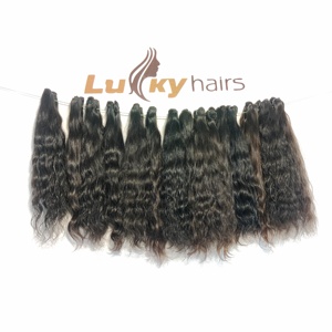 100% paquets de cheveux humains vierges indiens bruts couleur naturelle styles de vagues d'eau lâche profonde vendeurs d'extensions non transformées cheveux - Product Image 2