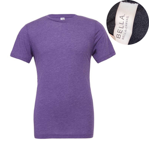 T-shirts Bella + Canvas unisexes à manches courtes en tissu mélangé, couleur chiné - Product Image 1