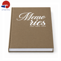 Carnet à couverture en tissu estampé à chaud blanc OEM, couverture rigide, journal vierge avec papier blanc premium 120 g/m²