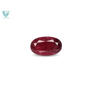 Rubis (Manik) - 5,49 carats, taille étoile facettée, créé en laboratoire, poli, sculpté, variété incluant rouge, jaune, orange, bleu, rose, 8 mm, 1 mm - Product Image 1