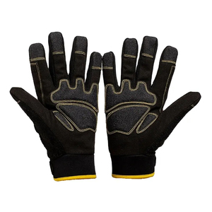 Gants en cuir pleine main style OEM, haute performance, protection des mains, compatibles écran tactile, détection de pointes, toutes saisons, pour la sécurité - Product Image 1