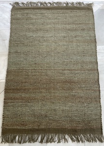 พรมปอกระเจาถักแบบแฮนด์เมดสไตล์อินเดียที่ทันสมัยถักทอแบบแบนสำหรับการใช้งานหลายห้องหรือประตู - Product Image 4