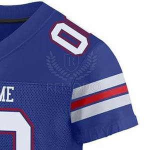 Nouveau design 2025 – Maillot de football américain professionnel à manches courtes, respirant, personnalisable, vente en gros pour l'été - Product Image 5