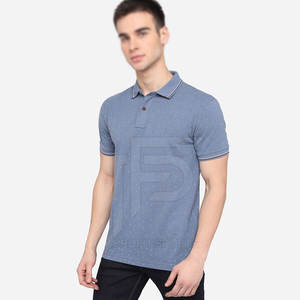 Diseño personalizado de los hombres para la camiseta del Polo de manga corta transpirable en el patrón sólido hecho en Pakistán-220 gramos de tela de color liso - Product Image 2