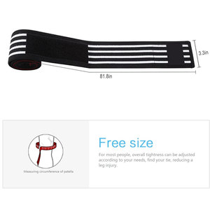 Wholesale Hot Sale Adjustable High Elastic <b>Compression</b> Sports Support Gym Weightlifting <b>Knee</b> Wraps - Product Image 2