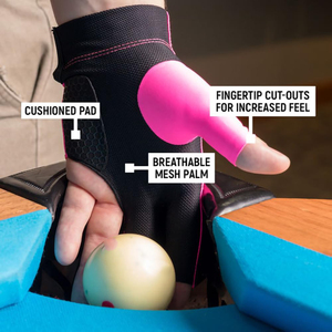 ถุงมือสนุ๊กเกอร์สามนิ้วสำหรับเล่นสนุ๊กเกอร์ระบายอากาศได้ดีสำหรับสวมใส่ทุกวัน - Product Image 6