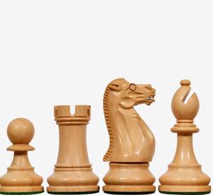 Trendy CB Grandmaster Staunton Chess Pieces Set Ebonized And Natural Boxwood 3.75 King Luxury <b>Wooden</b> Chess Set - Product Image 4