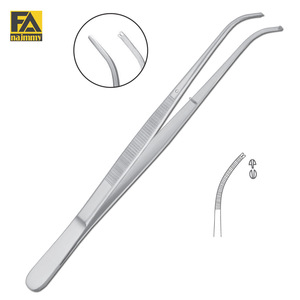 Fórceps de vendaje Brophy 1x2 dientes (curvado dentado) - Product Image 1