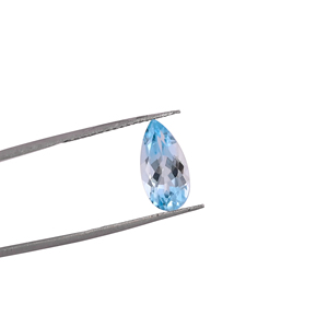 Topacio azul suizo natural 16x8mm corte facetado de pera 6,15 Ct. Piedra preciosa suelta para hacer joyas - Product Image 1