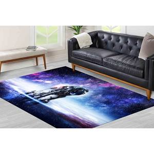 Tapis Astronaute : Paysage Ciel Étoilé, Cadeau pour la Maison, Tapis Doux à Poils Longs - Product Image 3