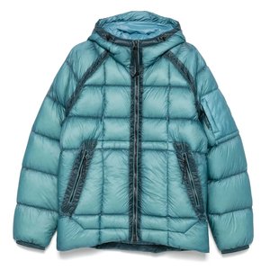 เสื้อแจ็กเก็ตขนเป็ดสำหรับผู้ชายกลางแจ้งสีเขียวแวววาวมีซิปดีไซน์ตามสั่ง - Product Image 1