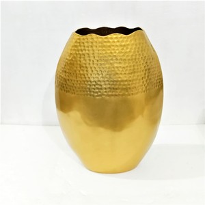 Handmade Antiqued Metal <b>Vase</b> Eco-Friendly Customizable <b>Unique</b> Design Modern Luxury Style Office Home Decor Garden Christmas - Product Image 2