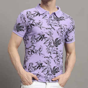 Men's Polo <b>Collar</b> <b>T</b>-<b>Shirt</b> Trend Slim-Fit Pullover 100% Cotton Men's Polo <b>T</b> <b>Shirts</b> New Composite Material - Product Image 1
