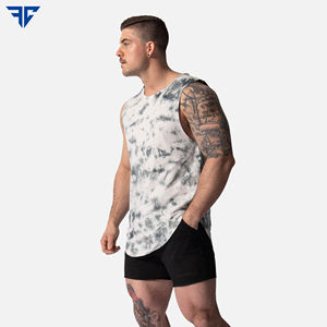 Camiseta sin mangas atlética para hombre, alta calidad, 100% algodón, malla transpirable, sin mangas, camisetas de gimnasio, talla XL, logotipo impreso - Product Image 3