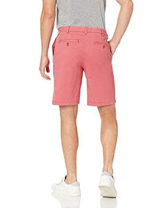 กางเกงขาสั้นกอล์ฟผ้าแคนวาสระบายอากาศสำหรับผู้ชาย สีพื้น แห้งเร็ว เอวกลาง ทรงลำลอง สไตล์คาร์โก้ รับสกรีนโลโก้ - Product Image 2