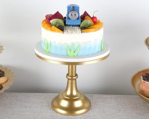 Support à gâteau métallique décoratif en vrac d'Inde pour les occasions festives, idéal pour les fonctions traditionnelles et la présentation décorative des aliments - Product Image 2