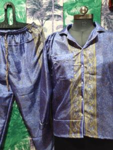 Ensemble de pyjama d'été confortable en satin Vêtements de détente pour femmes en mélange de soie Cadeaux de Noël parfaits pour elle - Product Image 4