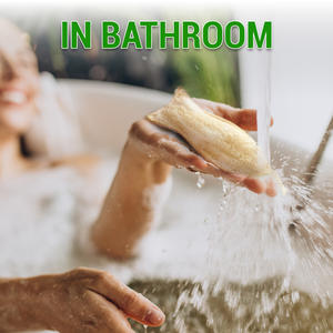 Luffa naturel vaisselle, brossage nettoyage luffa éponge cuisine - Product Image 2