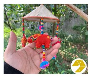 Artículo caliente Non La Wind Chimes con pájaros rellenos y cuerdas con cuentas para una decoración encantadora Non La Wind Chimes Vietnam Craft Best Prices - Product Image 6