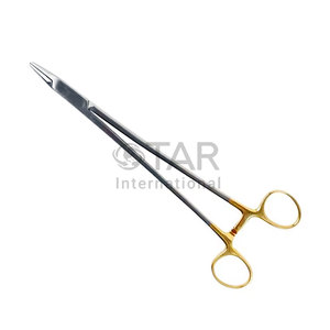ที่ใส่เข็มแบบมืออาชีพคีมหนีบแบบครึ่งทองหนัก205มม. 8นิ้วเครื่องมือทางการแพทย์แบบเข็ม - Product Image 1