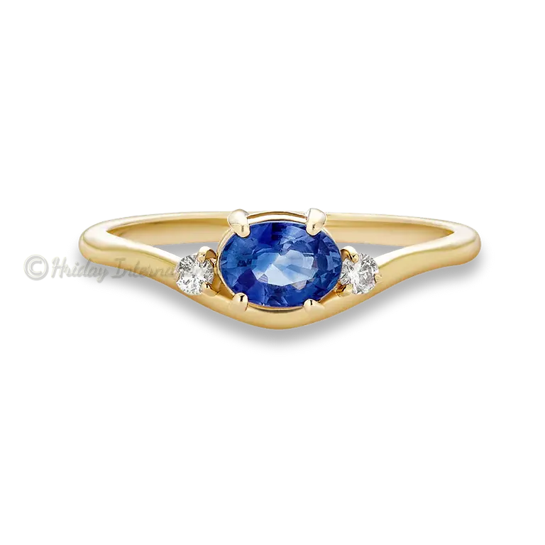 Bague de fusion de pierres précieuses saphir bleu naturel fabricant de bijoux en argent sterling 925 faits à la main pour femmes élégantes fournisseur en gros