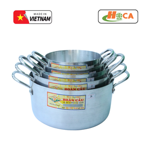 Bộ nồi chảo truyền thống HOCA bằng nhôm 3 món, kích thước 26-30cm, bề mặt đánh bóng, an toàn với bếp gas, chất lượng cao cấp 2.0mm - OEM Việt Nam - Product Image 5