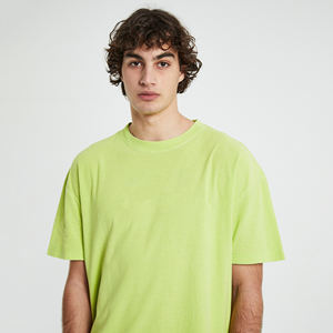 T-shirt pour homme 100% coton 220g de qualité supérieure, coupe ample et oversize, épaules tombantes, manches courtes, design personnalisé, col rond, tricot premium - Product Image 2