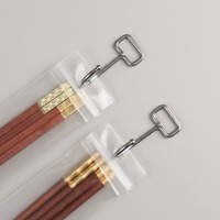 En stock : Sachets auto-scellants en EVA avec trou de suspension pour l'emballage de baguettes, cuillères et couteaux, et sacs de rangement transparents givrés en EVA pour couverts avec fermeture éclair